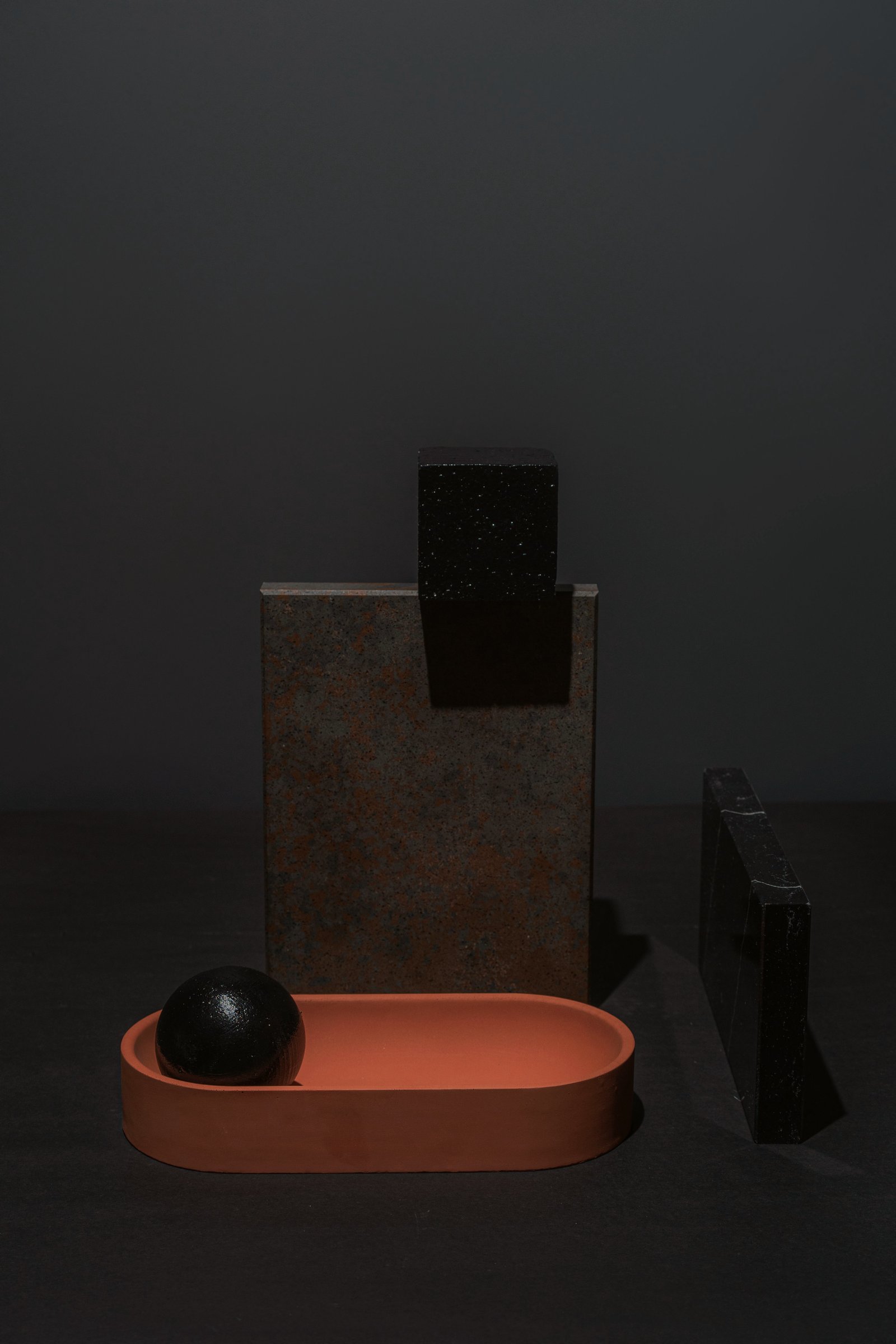 brass and stone decorative tray