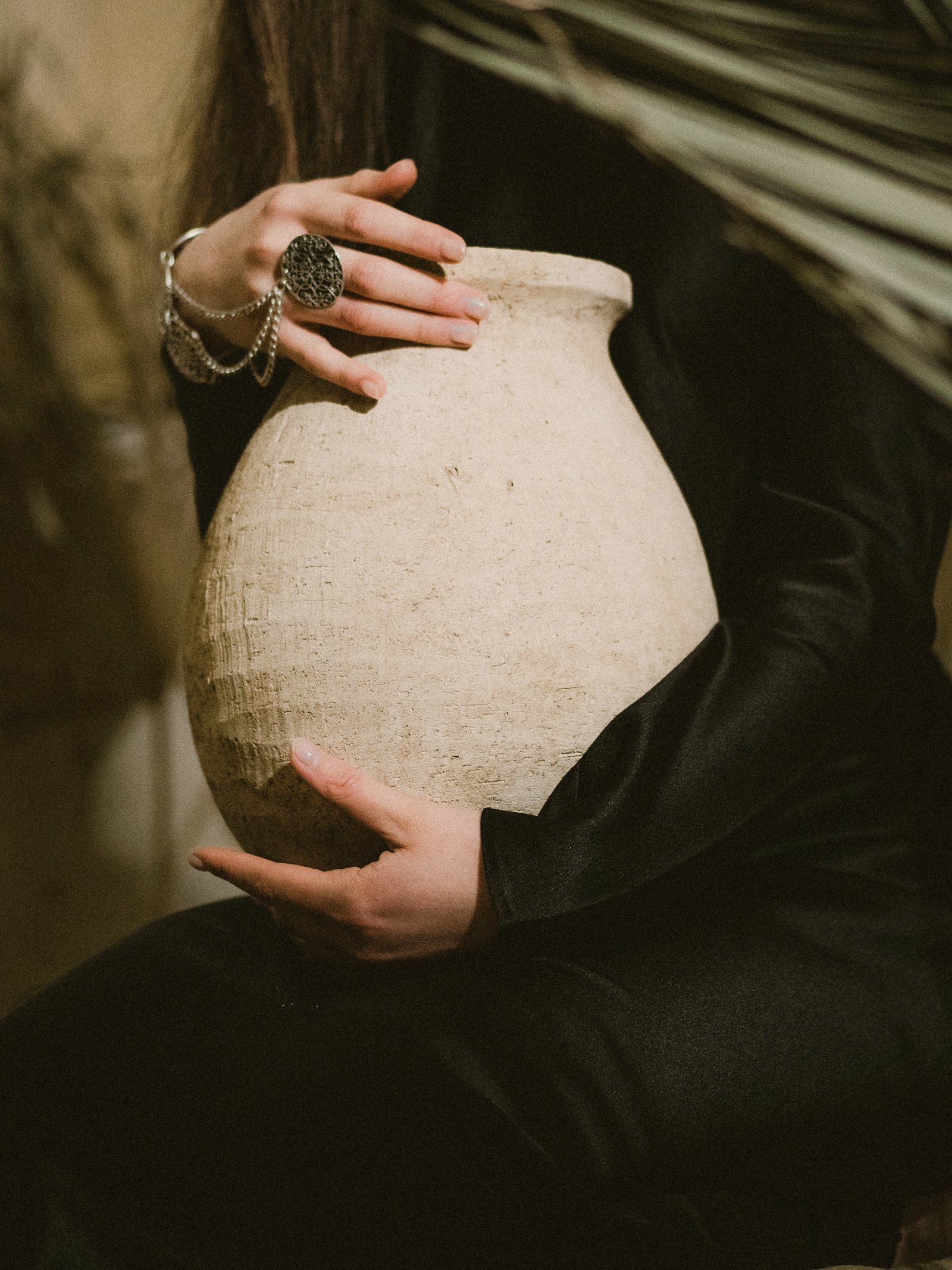 hand thrown stoneware vessel