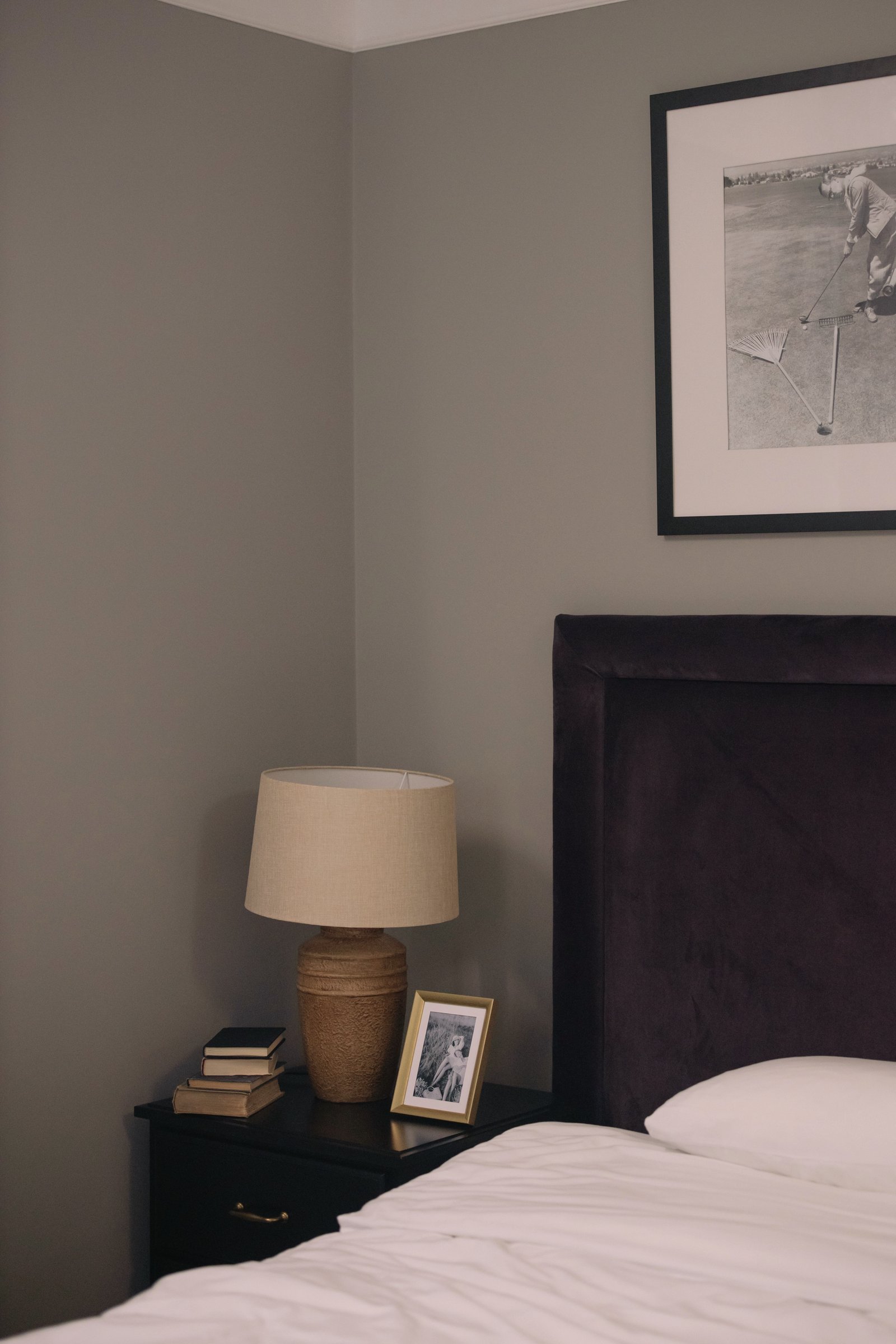 linen table lamp ivory shade
